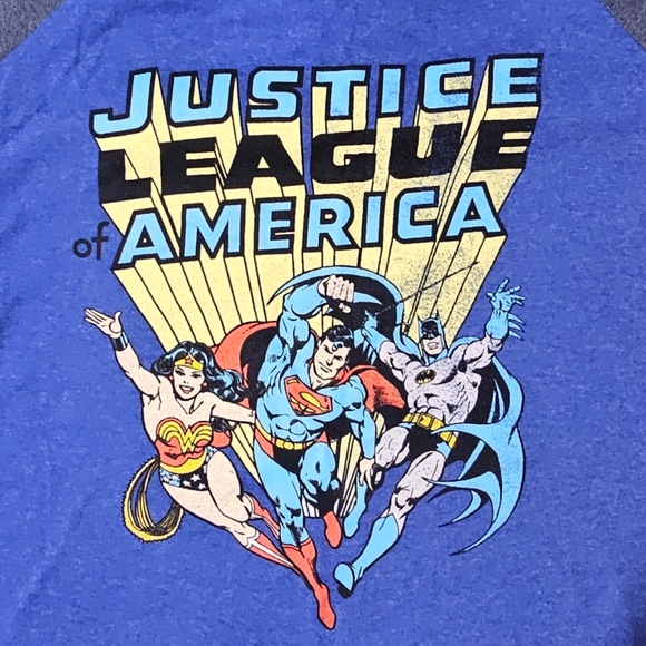 JUSTICE LEAGUE of AMERICA DC Comics Long Sleeve Shirt Youth XL - Picture 2 of 3